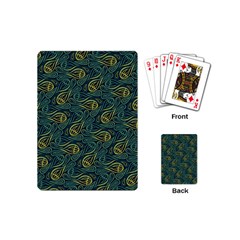 Pattern Abstract Green Texture Playing Cards Single Design (Mini)