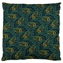 Pattern Abstract Green Texture Large Cushion Case (One Side)