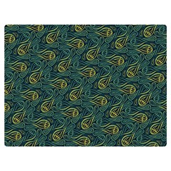 Pattern Abstract Green Texture Premium Plush Fleece Blanket (Extra Small)