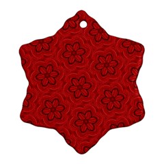 Floral Pattern Background Flowers Ornament (snowflake)