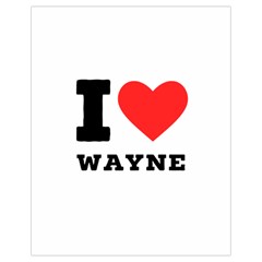 I Love Wayne Drawstring Bag (small) by ilovewhateva