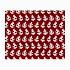 Ladybug Vector Geometric Tile Pattern Small Glasses Cloth (2 Sides) by GardenOfOphir