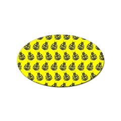 Ladybug Vector Geometric Tile Pattern Sticker Oval (100 Pack) by GardenOfOphir