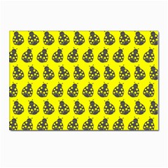 Ladybug Vector Geometric Tile Pattern Postcards 5  x 7  (Pkg of 10)