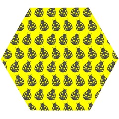 Ladybug Vector Geometric Tile Pattern Wooden Puzzle Hexagon