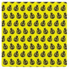 Ladybug Vector Geometric Tile Pattern Uv Print Square Tile Coaster 