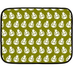 Ladybug Vector Geometric Tile Pattern Two Sides Fleece Blanket (mini) by GardenOfOphir