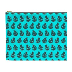 Ladybug Vector Geometric Tile Pattern Cosmetic Bag (xl) by GardenOfOphir
