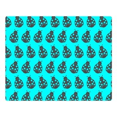 Ladybug Vector Geometric Tile Pattern Two Sides Premium Plush Fleece Blanket (large) by GardenOfOphir