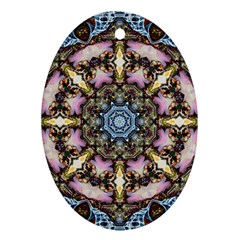 Abstract Kaleidoscope Digital Ornament (oval)