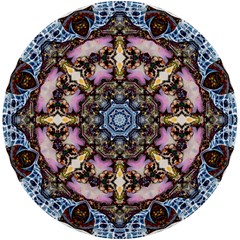 Abstract Kaleidoscope Digital Uv Print Round Tile Coaster by Jancukart