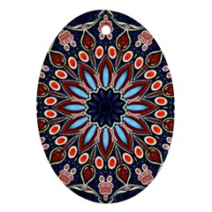 Abstract Kaleidoscope Digital Ornament (oval)