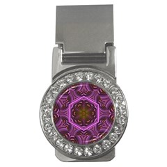 Rosette Mosaic Kaleidoscope Abstract Background Money Clips (cz)  by Jancukart