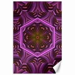 Rosette Mosaic Kaleidoscope Abstract Background Canvas 24  X 36  by Jancukart