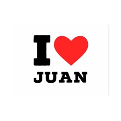 I Love Juan Premium Plush Fleece Blanket (mini) by ilovewhateva