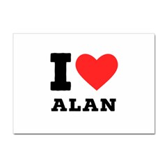 I Love Alan Sticker A4 (100 Pack)