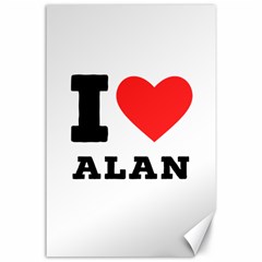 I Love Alan Canvas 24  X 36  by ilovewhateva