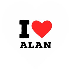 I Love Alan Wooden Puzzle Heart by ilovewhateva