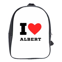 I Love Albert School Bag (large) by ilovewhateva