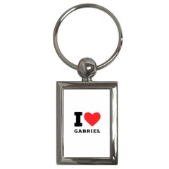 I Love Gabriel Key Chain (rectangle) by ilovewhateva