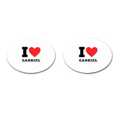 I Love Gabriel Cufflinks (oval) by ilovewhateva