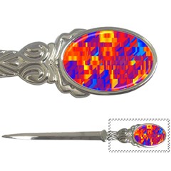 Geometric Pattern Fluorescent Colorful Letter Opener by Jancukart