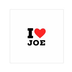 I Love Joe Square Satin Scarf (30  X 30 )