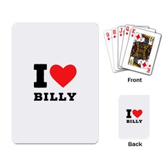 I Love Billy Playing Cards Single Design (rectangle) by ilovewhateva