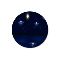 Alien Navi Magnet 3  (round) by nateshop