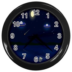 Alien Navi Wall Clock (black)