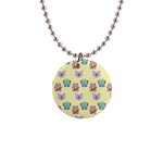 Animals-17 1  Button Necklace Front