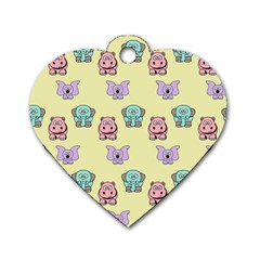 Animals-17 Dog Tag Heart (two Sides) by nateshop