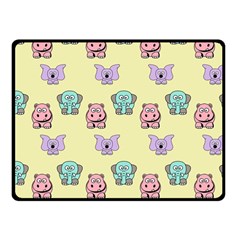 Animals-17 Two Sides Fleece Blanket (small)