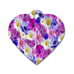 Blossoms-yellow Dog Tag Heart (two Sides) by nateshop