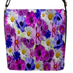 Blossoms-yellow Flap Closure Messenger Bag (s)