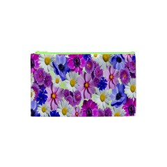 Blossoms-yellow Cosmetic Bag (xs)