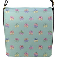 Butterfly-15 Flap Closure Messenger Bag (s) by nateshop