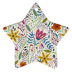 Flowers-484 Star Ornament (two Sides) by nateshop