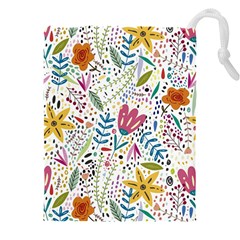 Flowers-484 Drawstring Pouch (5xl) by nateshop