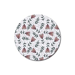 Flowers-49 Rubber Coaster (round) by nateshop