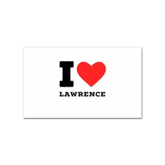 I Love Lawrence Sticker Rectangular (100 Pack)