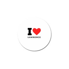 I Love Lawrence Golf Ball Marker by ilovewhateva
