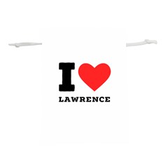 I Love Lawrence Lightweight Drawstring Pouch (m) by ilovewhateva