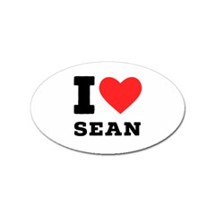 I Love Sean Sticker Oval (10 Pack) by ilovewhateva