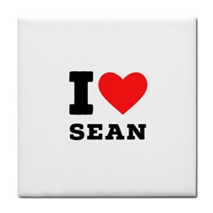 I Love Sean Face Towel by ilovewhateva