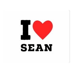 I Love Sean Premium Plush Fleece Blanket (large) by ilovewhateva