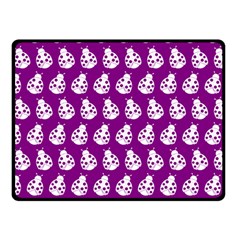 Ladybug Vector Geometric Tile Pattern Two Sides Fleece Blanket (small) by GardenOfOphir