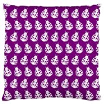 Ladybug Vector Geometric Tile Pattern Standard Premium Plush Fleece Cushion Case (Two Sides) Front