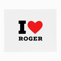 I Love Roger Small Glasses Cloth by ilovewhateva