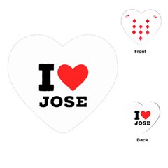 I Love Jose Playing Cards Single Design (heart) by ilovewhateva